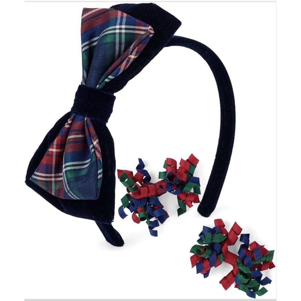 Gymboree,and Toddler Headbands and Hair Accessories Holiday Plaid - NWT